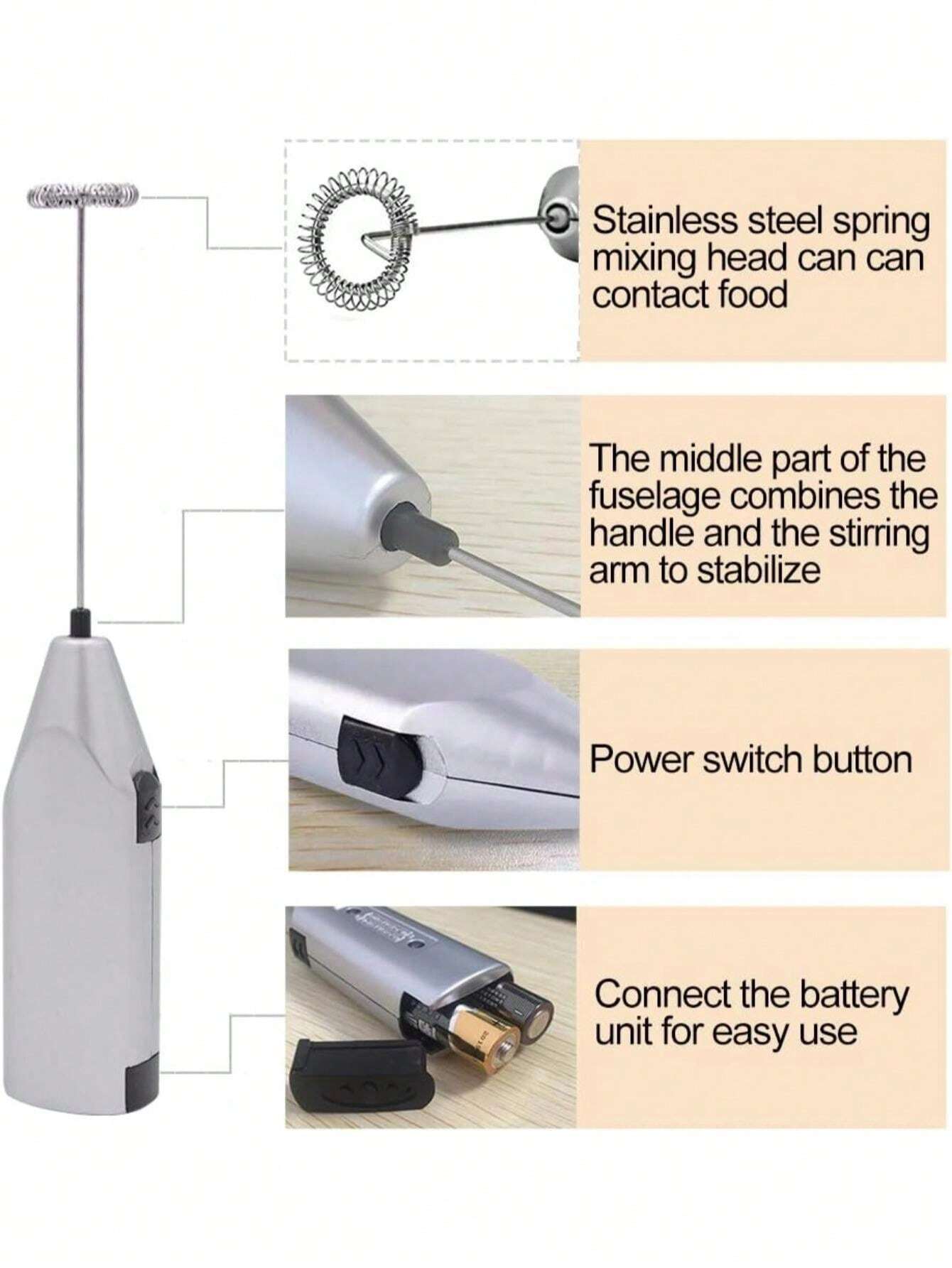 Créez des boissons mousseuses délicieuses avec ce mousseur de lait et
