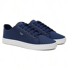 Kit 2 Men's Casual Sport Sneakers Thin Elegant Fashion Sneakers CHEAP - Màu xanh lam - Xem 2