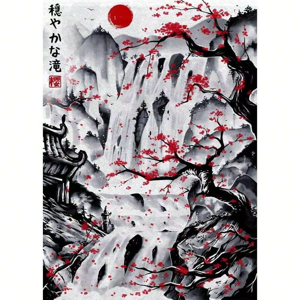 1pc Japanese Ink Painting Duel Samurai Famous Quote Poster Aesthetic