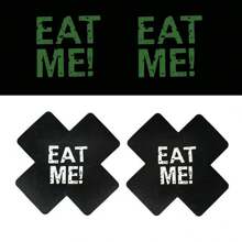 1 par de nuevas cubiertas para pezones que brillan en la oscuridad de Navidad/Halloween, pastillas respirables para el pecho, pegatinas de pezones impresas de un solo uso con diseño de cruz, cubiertas sexys para pezones para mujeres, para fiestas