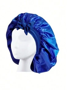 1PC Mũ trùm đầu bằng lụa cho phụ nữ khi ngủ, mũ trùm đầu bằng vải satin, mũ trùm đầu ngủ ban đêm, khăn choàng cho tóc xoăn có dây buộc - A - Xem 11