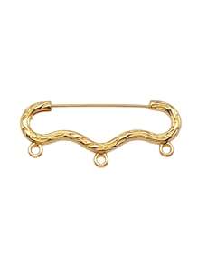 5 件/包 46x20mm 胸针饰物连接配件吊坠适用于 DIY 珠宝制作配件珠宝配件 DIY 项链制作 DIY 钥匙扣制作手工工艺品