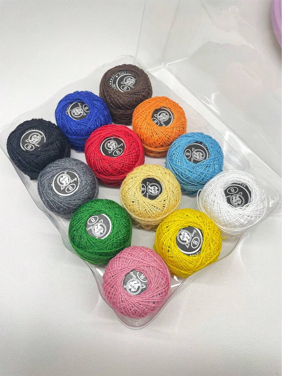 12Color Embroidery Thread Set Cross Stitch & Craft Thread, Suitable