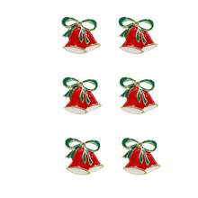 Bộ 6 vòng khăn ăn hình chuông cây thông Noel, giá đỡ khăn ăn hình chuông cho tiệc cưới, Giáng sinh, trang trí bàn tiệc Lễ Tạ ơn - Nhiều màu - Xem 10