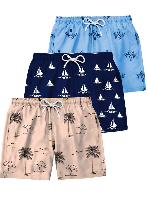 Kit 3 Short Plus Size Masculino Tactel G1 G2 G3 Tamanho Grande