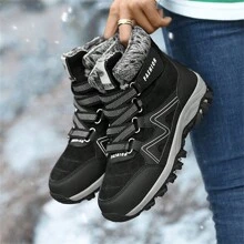Men's Outdoor Shoes Including Winter Shoes, Running Shoes, Hiking Shoes, Anti-Slip & Thermal Lined Sports Shoes, Trail Running, Trekking Shoes, Wear-Resistant & Breathable Climbing Shoes, Men's High-Top Snow Boots, Ideal With Jacket