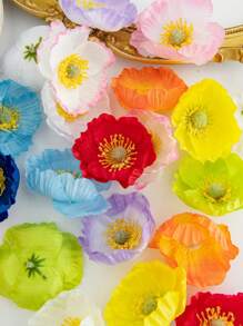 10 件人造虞美人头情人节和新年装饰 DIY 糖果盒配对新娘花束情人节丝绸假植物房间装饰秋季装饰秋季装饰中心装饰母亲节装饰花瓶家居装饰户外花园婚礼花束客厅 DIY 糖果盒花环假植物家居用品 - 彩色 - 查看 9