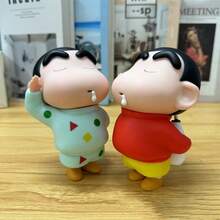 1PC小新AD小新手办卡通可爱创意时尚公仔模型玩偶桌面摆件生日礼物 - 彩色 - 查看 3