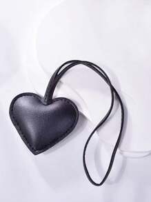 Creative Leather Heart Hand Rope Bag Pendant Exquisite PU Love Pendant Small Clothing Accessories Christmas Gifts Gift Thanksgiving Y2K