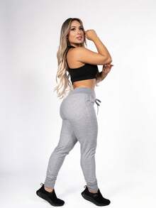 Kit 2 Ribbed Jogger Pants With Pocket For Women - 彩色 - 查看 7