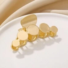 1 chiếc kẹp tóc hình học bằng kim loại tông vàng cổ điển thân thiện với môi trường theo phong cách Hàn Quốc tối giản dành cho phụ nữ, quà tặng cho kiểu tóc búi cao - Nhiều màu - Xem 6