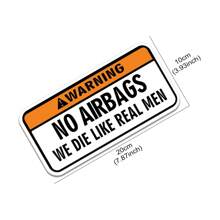 无安全气囊汽车创意贴纸汽车乙烯基薄膜趣味贴花适用于汽车保险杠窗户摩托车笔记本电脑墙壁油箱盖汽车装饰配件 - 20x10cm/7.87x3.93inch - 查看 7