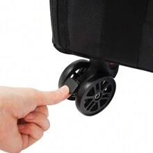 LOYALHEARTDY Rolling Makeup Case, Cosmetic Case Trolley, Make Up Suitcase Cosmetic Trolley, Makeup Suitcase With Wheels - 黑色 - 查看 10