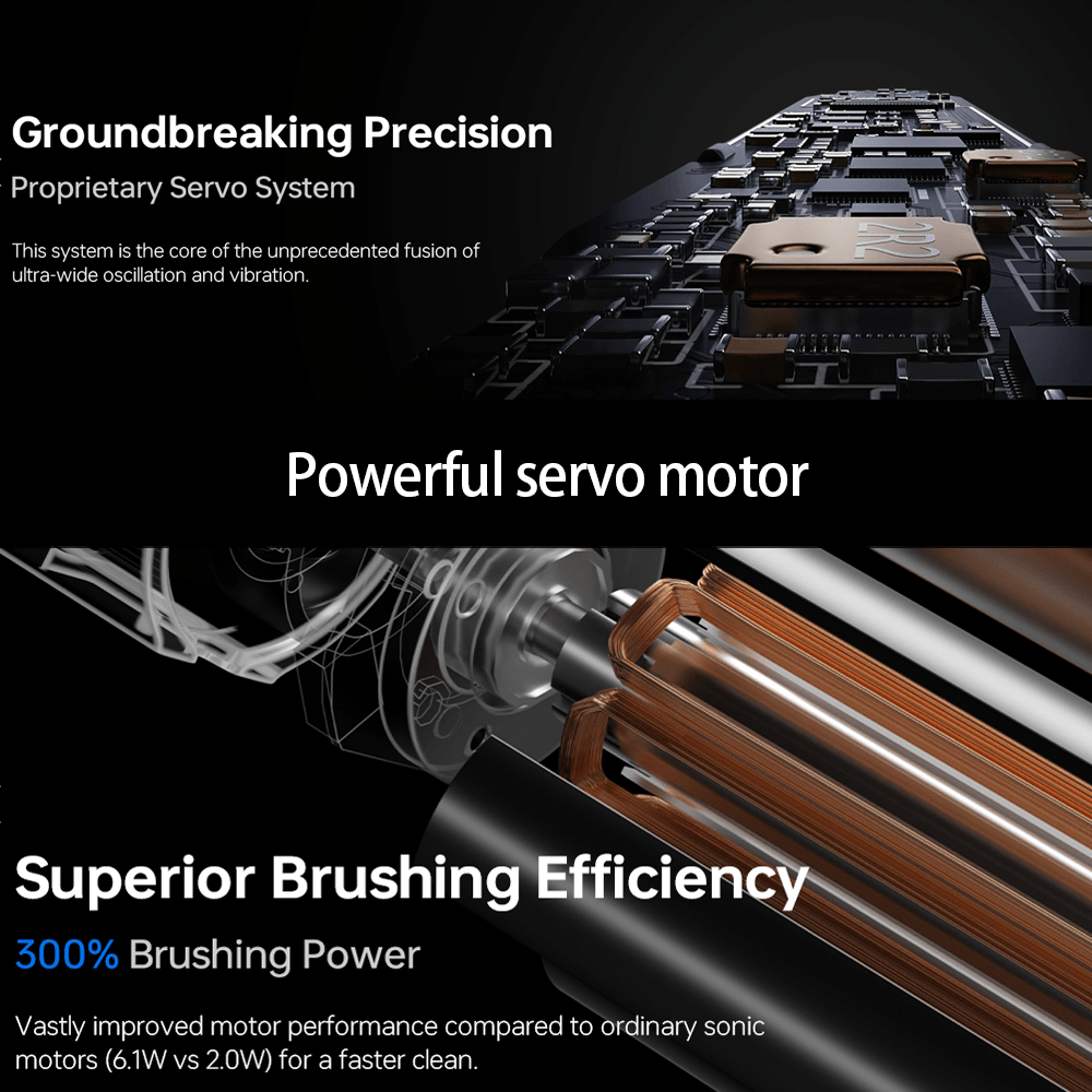 Wave Electric Toothbrush With Light 3 Brush Heads New Generation