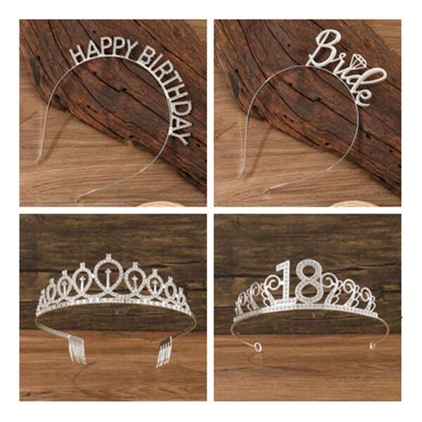 Minimalist & Fashionable Birthday Party Wedding Dress Crown Headpiece, 18th Birthday Princess Crown Gift Halloween
