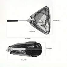 1 Pieza Red De Aterrizaje De Pesca De Aluminio Telescópica - Ideal Para La Pesca De Agua Dulce Y Salada, Ligera Y Duradera