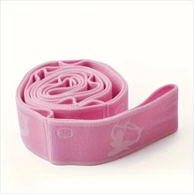 1pc Multi-Functional Yoga & Pilates Resistance Band, Portable Flexibility & Strength Training Tool Suitable For Beginners, Home Workout, Dance And Travel, Durable Polyester Material, Yoga Exercise, Adjustable Stretch Strap, Elastic Yoga Stretch Band, Physical Therapy Elastic Band, Stretch Dance Elastic Band