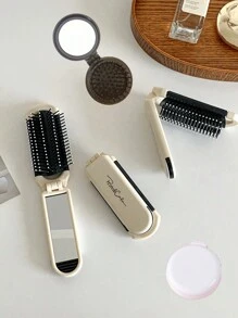 1 件便携式折叠梳子带气垫和镜子，折叠发刷带镜子，旅行发刷，便携式礼物轻巧小发刷，旅行口袋发梳，钱包和健身房化妆品收纳袋化妆收纳包迷你袋旅行小化妆盒配件化妆架刷包化妆容器化妆包旅行必需品女士配件旅行用品、发刷、梳子、美发工具、理发沙龙美发产品和配件美容旅行必需品、返校、旅行度假必需品、女士发饰、刷子、发刷、边刷、刷头发、发梳、梳头发、顺发刷、球刷、迷你发刷、发刷套装、木梳、发刷、刷子、梳子、光滑后刷、发刷、边刷、刷头发、发梳、发刷套装、梳头发、迷你发刷、顺发刷、发刷、头发、配件、美发产品、美发工具、美发用品护发、卷发刷、理发器、理发配件、美发设备