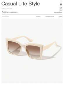 1/2/3 PCS Women's Acrylic Retro Oval Frame Fashion Hundred Black Sunglasses For Summer Vacation Outing And Use Fashionable Shade Elegant Outfit Family Outings Travel Vacation Holiday For Summer Beach Vacation,Outdoor,Travel - 彩色 - 查看 16