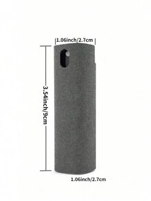 1 pieza Limpiador de pantalla, spray limpiador de pantalla para teléfonos, laptops y pantallas de tabletas, spray de dos en  y paño de microfibra - Gris - Ver 10