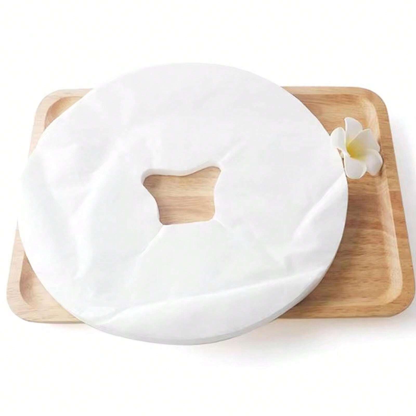TOEDO 100Pcs Disposable Massage Table Sheets Headrest Pads Face Pillow