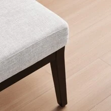Accent Chair With Ottoman, Upholstered Mid Century Chair And Footrest, Solid Wood Arm Chair, Living Room Chairs And Ottoman Set, Grey