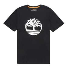 Timberland Camiseta de cuello redondo de manga corta con estilo de novio para hombres, camiseta deportiva informal y transpirable para entrenamiento al aire libre, diseño de cuello trasero sin contraste de color