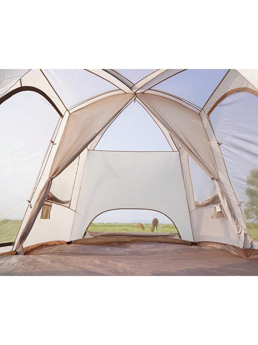 Vidalido 46 Person Camping Tent With 3 Door 2 Room Large Family Cabin