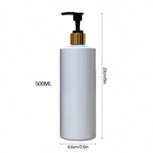 3pcs 500ml Hair Care Products Dispenser Bottles Set, Includes Shampoo, Conditioner And Body Wash Containers - Multicolor - View 4