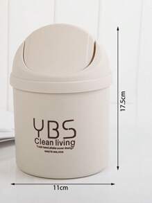 1 件创意桌面垃圾桶和化妆品收纳和笔筒带盖适用于家庭办公室小尺寸、房间、家居、卧室、浴室、房子、粉色房间、客厅装饰、旅行用品、礼品袋、送给妈妈、爸爸、男士、朋友、老师、生日、婚礼、书桌、架子、配件、礼品盒、有趣的礼物、存储 - 彩色 - 查看 2