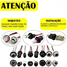 4x T10 LED 8 SMD 12v Drop Bulb - 紅色 - 查看 4