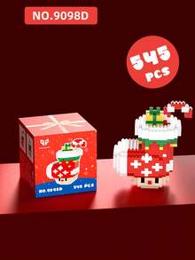 1 Bộ khối xây dựng đồ chơi Giáng sinh ABS, khối xây dựng ông già Noel, đồ chơi xếp chồng, bộ quà tặng ngày lễ, quà tặng Giáng sinh, khối xây dựng trang trí Giáng sinh, cây thông Noel (bao bì ngẫu nhiên, và họa tiết và màu sắc của một số phụ kiện ngẫu nhiên), đồ chơi cho bé trai, quà tặng Giáng sinh - Nhiều màu - Xem 5