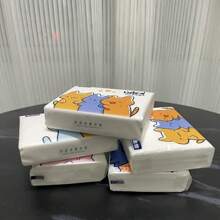 150 hojas/Paquete, Pañuelos faciales premium reforzados, Servilletas de papel, Papel de tejido, Papel absorbente y duradero, Para hogar, dormitorio, oficina, compañía, exteriores, suministros de limpieza, herramientas de limpieza