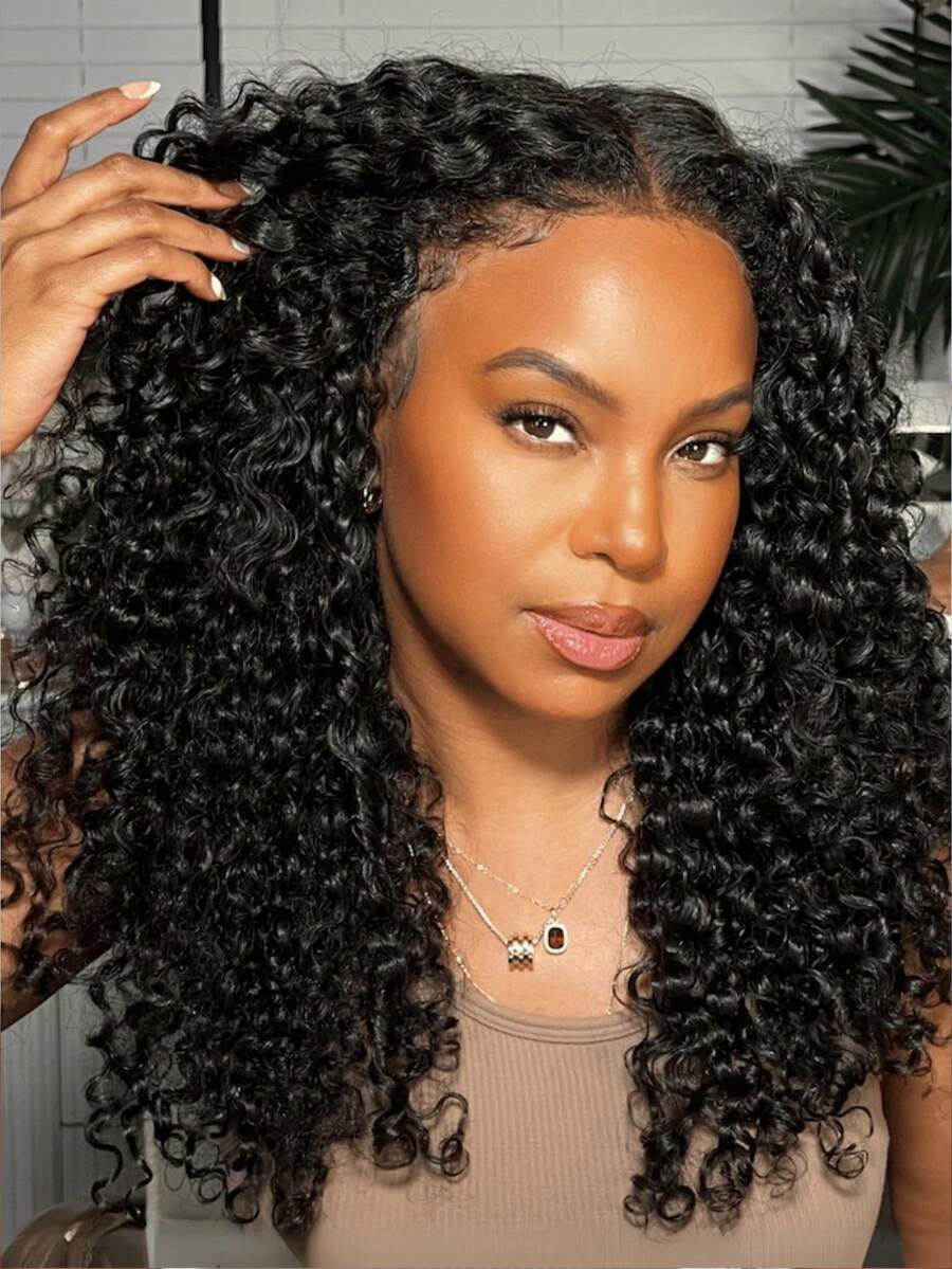 Unice Wig 5x5 HD Lace Wig 100 Human Hair Natural Jerry Curly Glueless