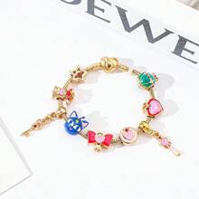 1 pieza Brazalete creativo con un adorno en forma de moño de Sailor Moon, de estilo kawaii y anime, adecuado para que las damas lo usen a diario, un regalo ideal para el Día de San Valentín