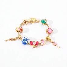 1 pieza Brazalete creativo con un adorno en forma de moño de Sailor Moon, de estilo kawaii y anime, adecuado para que las damas lo usen a diario, un regalo ideal para el Día de San Valentín