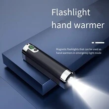 1pc Bộ sạc sưởi ấm tay từ tính mới Bộ sạc đèn pin từ tính sưởi ấm tay 2 trong 1 nhỏ gọn di động sáng tạo Đèn pin LED tách rời - Nhiều màu - Xem 8
