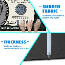 FoBianJie 100枚硬币键盘鼠标垫，3D游戏鼠标垫，适用于客厅和卧室，游戏玩家家居装饰，橡胶防滑底座，返校季游戏鼠标垫，办公桌配件，办公用品，办公桌配件，鼠标垫，办公桌专用鼠标垫 - 彩色 - 查看 8