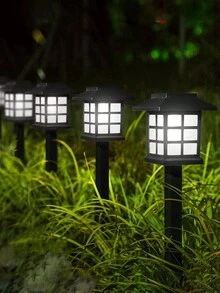 2/4/12 Pcs Solar Landscape Lights, Yard Night Lights, Outdoor Path Lights, Small House Lawn Lights, LED Landscape Lighting Garden Lamps, Solar Powered, Automatic On/Off, For Landscape Walkway, Driveway, Yard & Lawn Decor, Christmas, Halloween, Valentine's Day Gifts, Holiday Family Gathering, Lighting Essentials