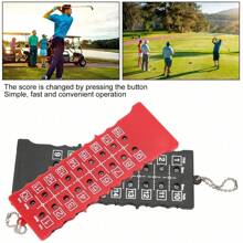 Thẻ điểm chơi golf 18 lỗ, Máy đếm điểm chơi golf Máy đếm số lần đánh golf Máy đếm điểm chơi golf cầm tay có móc chìa khóa Máy giữ điểm chơi golf cho các sự kiện thể thao chơi golf - Nhiều màu - Xem 2
