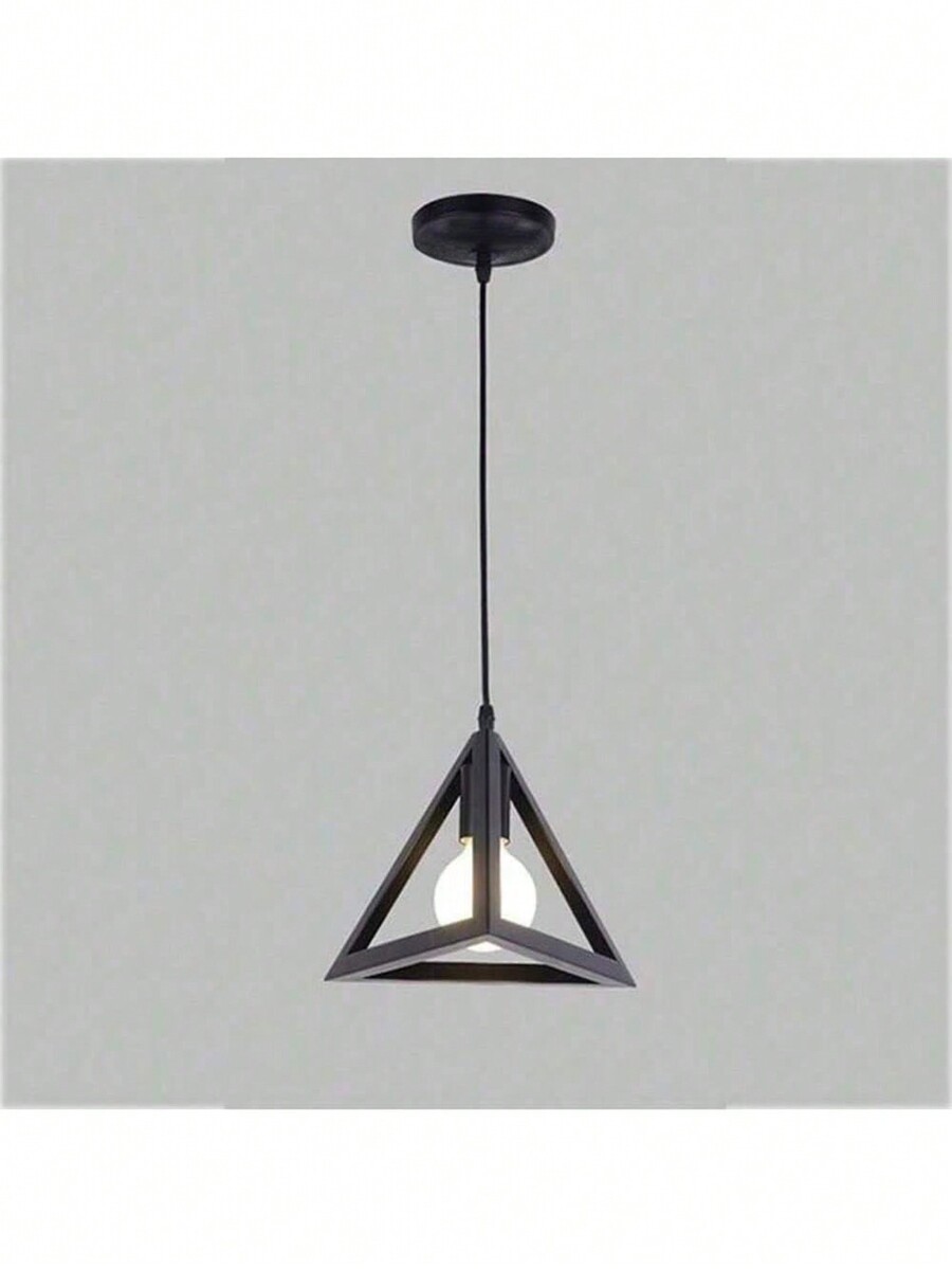220V Nordic Minimalist Iron Triangle Pendant Light, Creative
