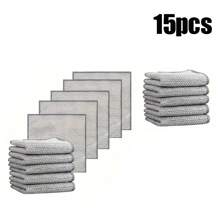 Miếng lau - Khăn lau nhà bếp chống dính, khô nhanh, dùng cho bát đĩa và bếp, miếng chà bằng thép không gỉ bền bỉ cho đồ nấu nướng và bếp, hoàn hảo để loại bỏ vết bẩn - Bạc - Xem 14