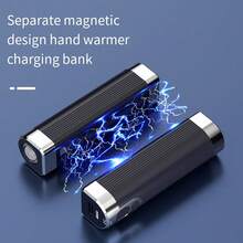 1pc Bộ sạc sưởi ấm tay từ tính mới Bộ sạc đèn pin từ tính sưởi ấm tay 2 trong 1 nhỏ gọn di động sáng tạo Đèn pin LED tách rời - Nhiều màu - Xem 4