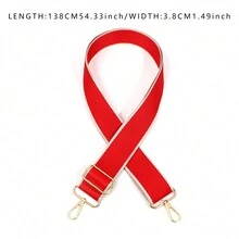 时尚几何图案可调节交叉肩带包袋的理想配件圣诞节礼物感恩节礼物 - 紅色 - 查看 6