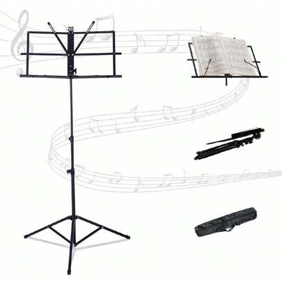 Atril Ajustable Plegable Portátil Para Partituras De Música
