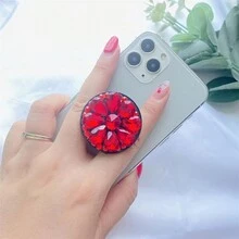1 Giá đỡ điện thoại di động đính đá Rhinestone đa chức năng - Giá đỡ gập 360 độ sang trọng và thời trang - Nhiều màu - Xem 2