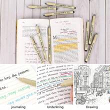 6/9/12pcs Drawing Pen Set With Black Ink, Fine Liner Pens Suitable For Sketching, Cartoon Drawing, Art Painting Back To School