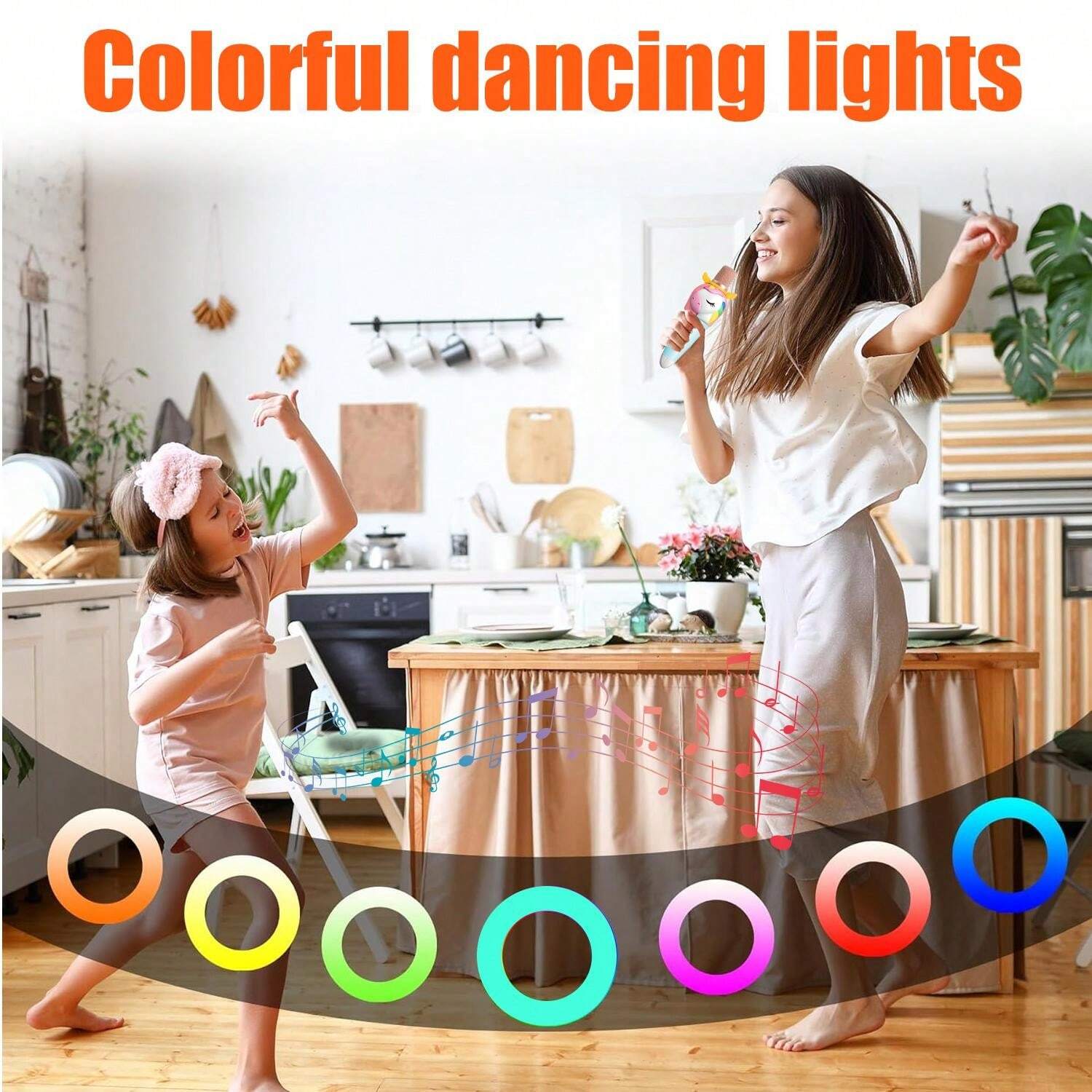 Kids Karaoke Microphone For Girl Gifts 3 4 5 6 7 8 9 10 Year Old Girl