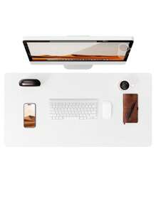 Macaron Color Plush Mouse Pad, Desk Mat, Nail Art Mat, Multi-Size - White - View 6