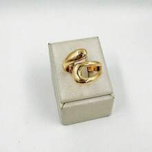 Women's Ring Adjustable Organic Metal Jewelry Fashion Gift For Women A4 - 金色 - 查看 2